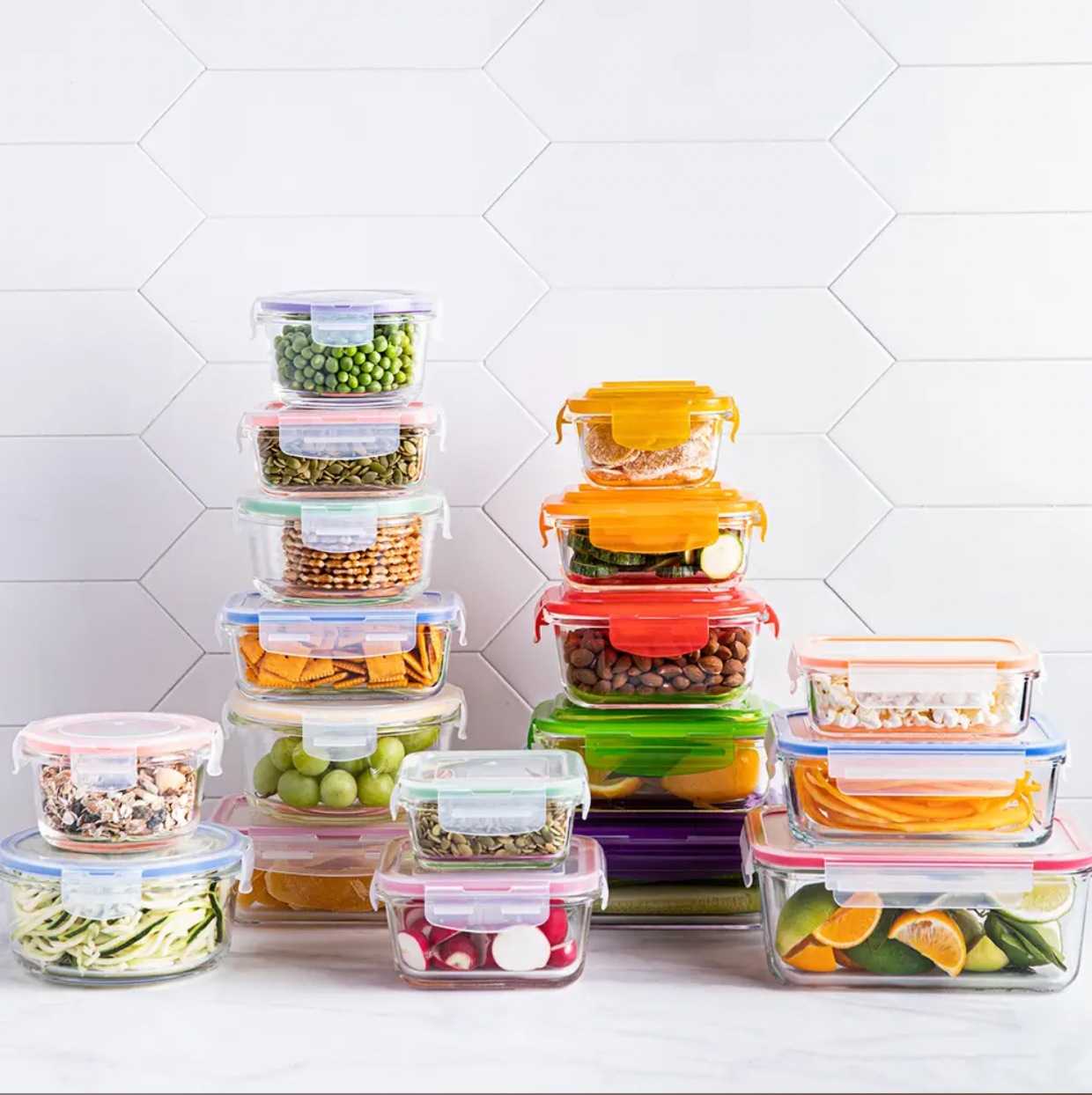 Pack de 3 boîtes Tupperware en verre