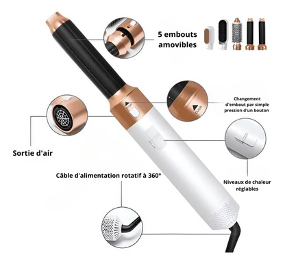 CURVEFIT - Styliseur de cheveux 5 en 1